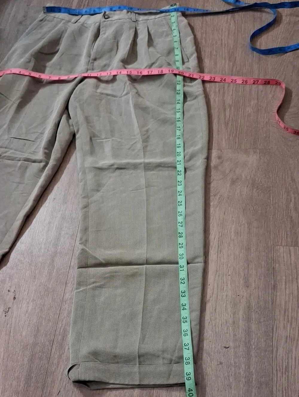 Claiborne Men's Pleated Chinos in Khaki
